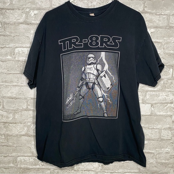 Gildan Other - Star Wars first order Storm trooper TR-8RS black faded t shirt sz XL 100% cotton
